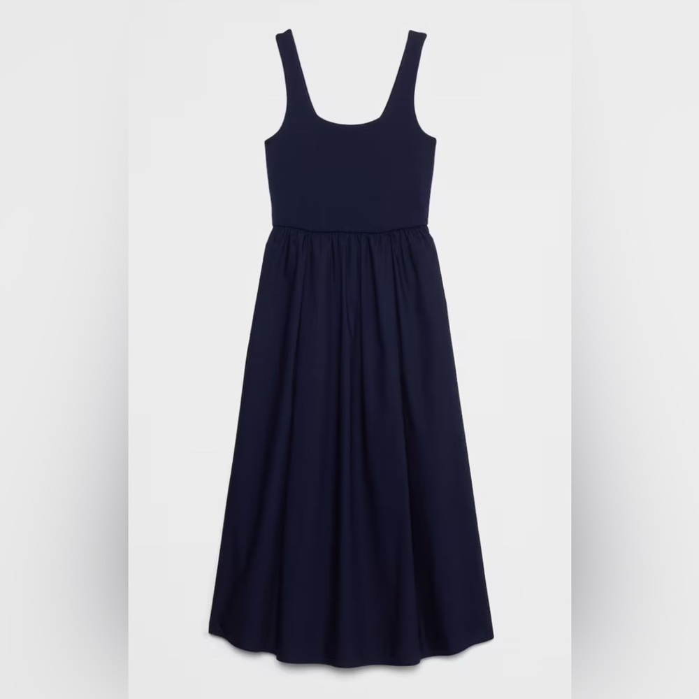 Quince Classic Black Tank Maxi Dress